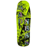 Madness Split R7 Saftey Yellow/Holographic Skateboard Deck
