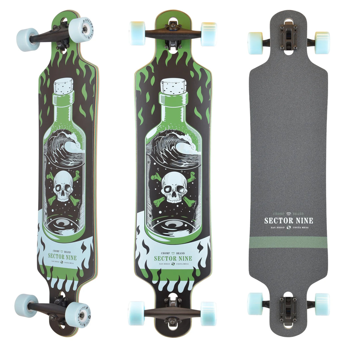 Sector Nine Meridian Potion 40" x 9.75" Longboard Complete Skateboard