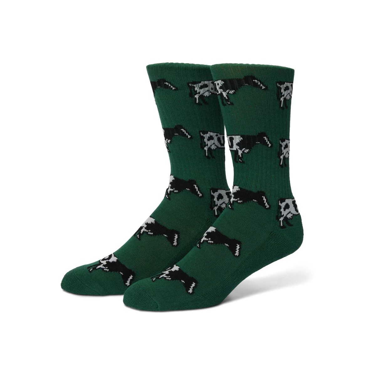 HUF Moo Green Crew Sock