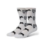 HUF Moo White Crew Sock