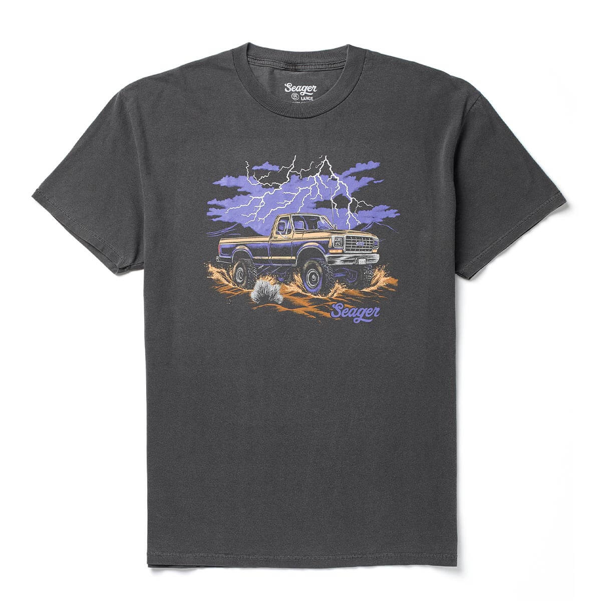 Seager Premium Mud Romp Pigment Black S/s Shirt