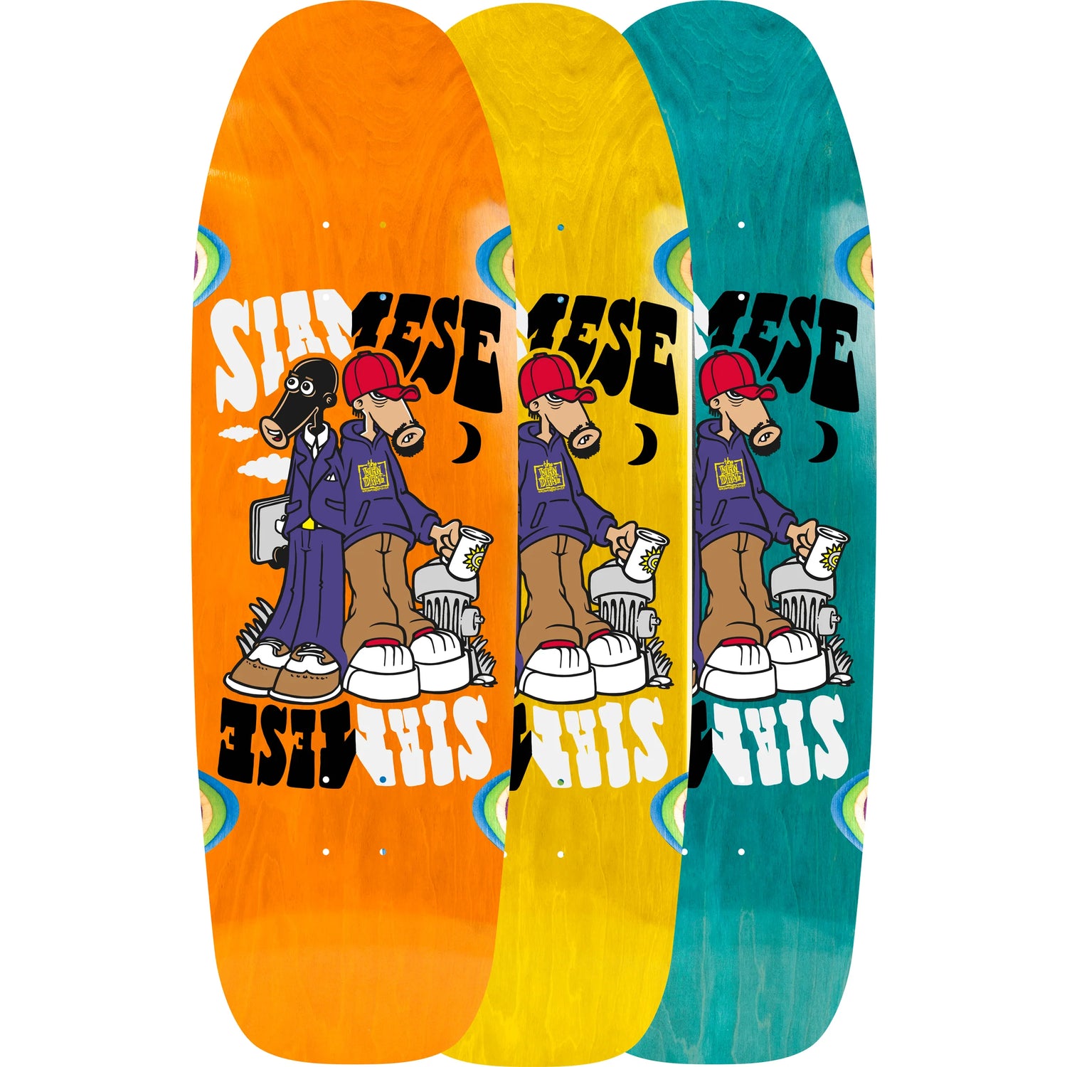 New Deal Siamese Skateboard Deck