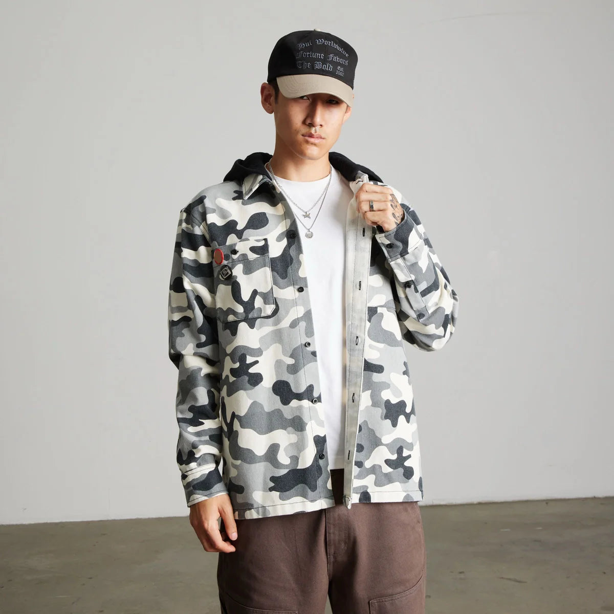 HUF Olympia Camo Hooded Overshirt