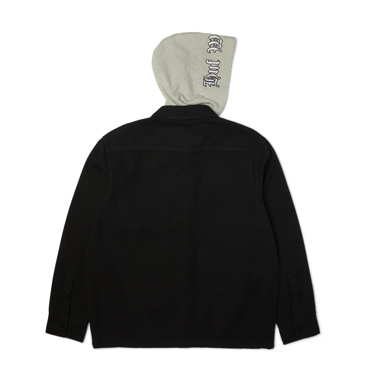 HUF Olympia Black Hooded Overshirt