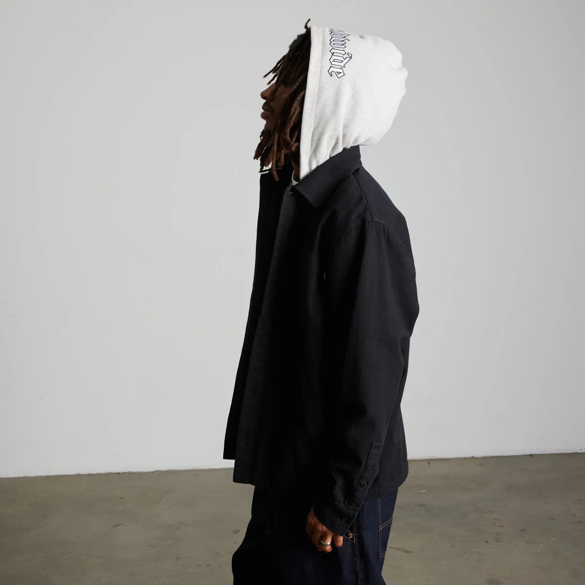 HUF Olympia Black Hooded Overshirt