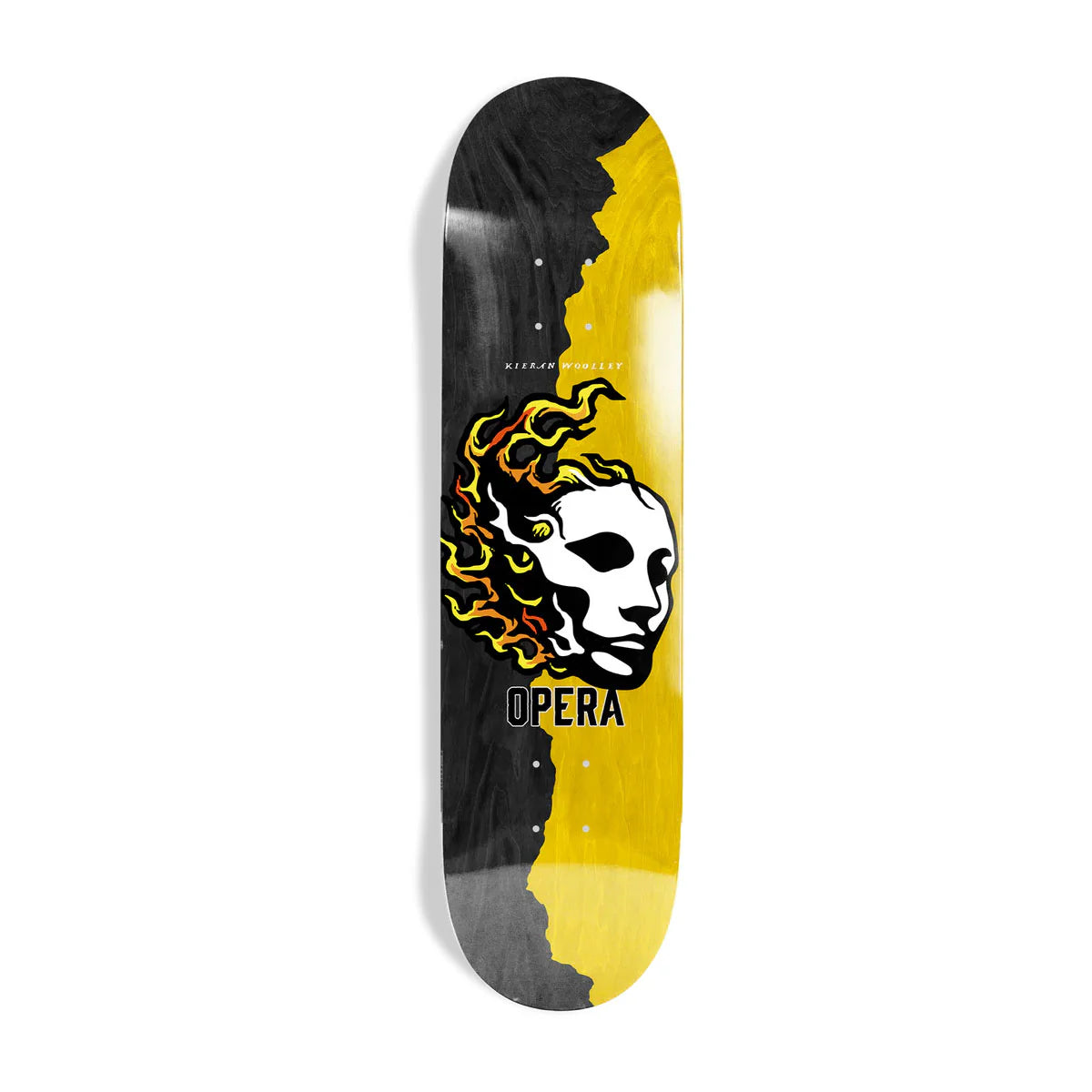 Opera Kieran Woolley Fire EX7 Black/Yellow 8.5" Skateboard Deck