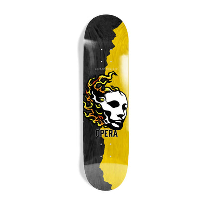 Opera Kieran Woolley Fire EX7 Black/Yellow 8.5" Skateboard Deck