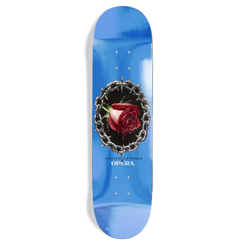 Opera Nassim Blood Rose Blue Foil EX7 8.0" Skateboard Deck
