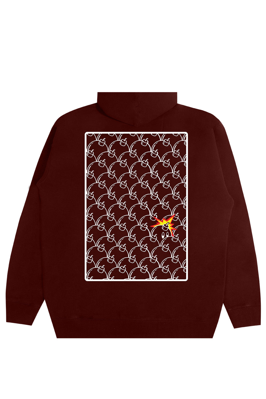 The Hundreds Outstanding Maroon Zip-up Hooded Sweatshirt