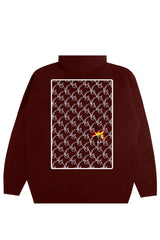 The Hundreds Outstanding Maroon Zip-up Hooded Sweatshirt