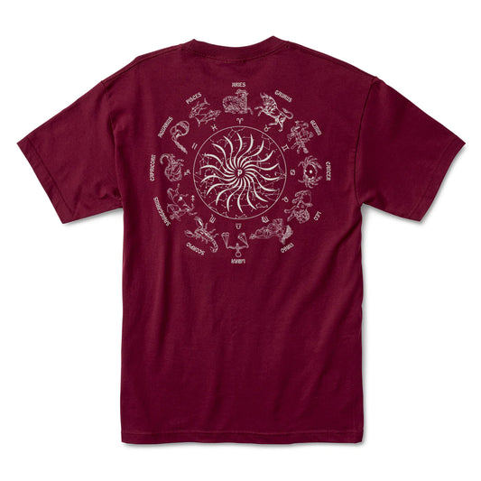 Primitive Zodiac Burgundy S/s Shirt