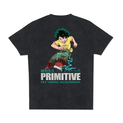 Primitive X My Hero Academia Full Cowl Washed Black S/s Shirt
