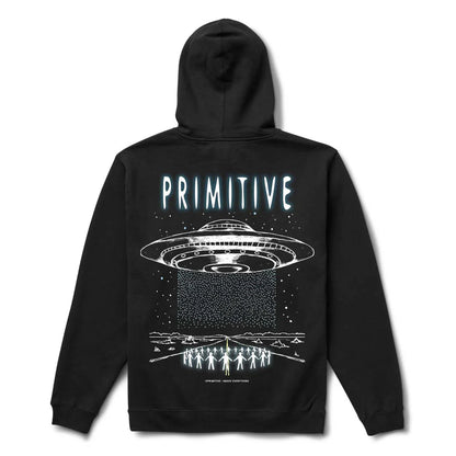 Primitive Contact Black Zip Hooded Sweatshirt