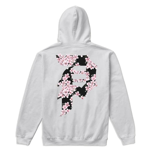 Primitive Sakura White Heavyweight Hooded Sweatshirt
