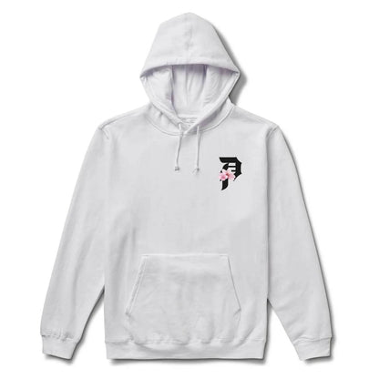Primitive Sakura White Heavyweight Hooded Sweatshirt