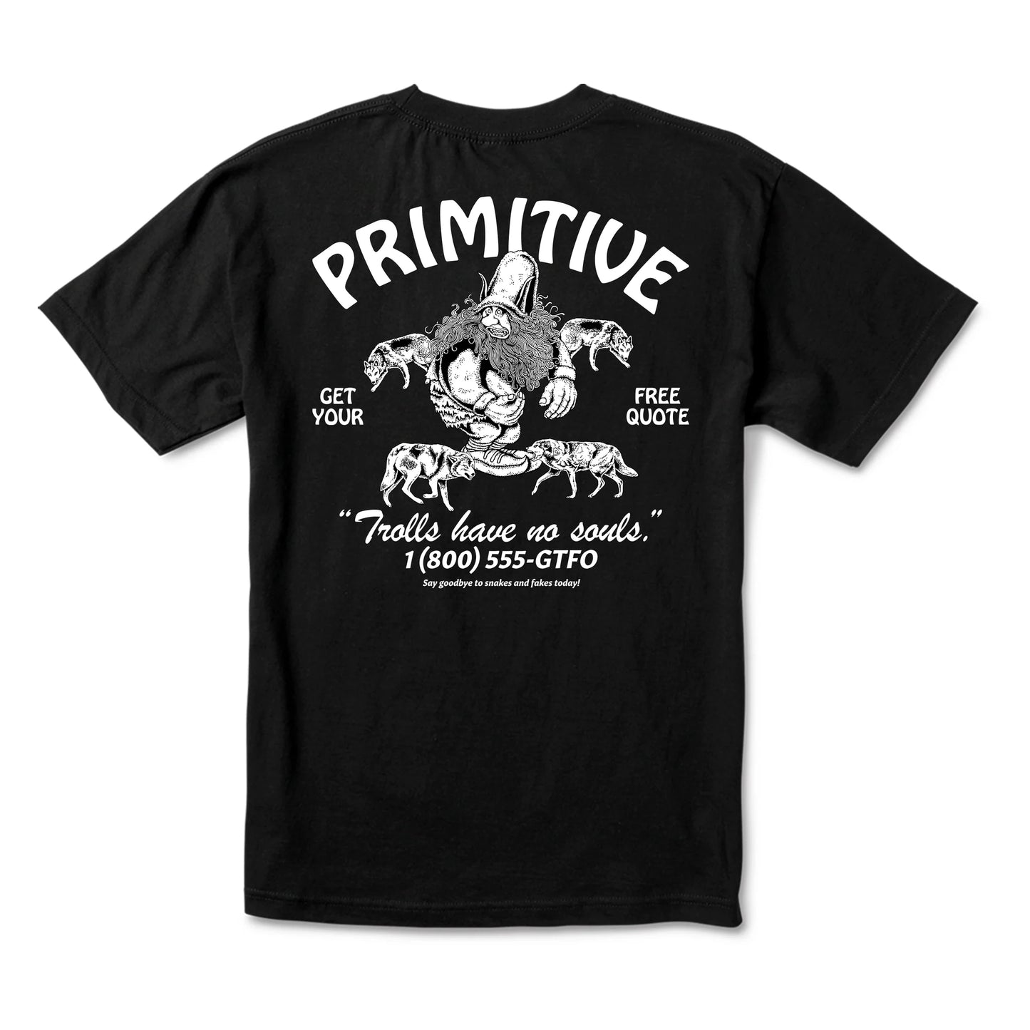 Primitive Goodbye Pocket Tee Black S/s Shirt