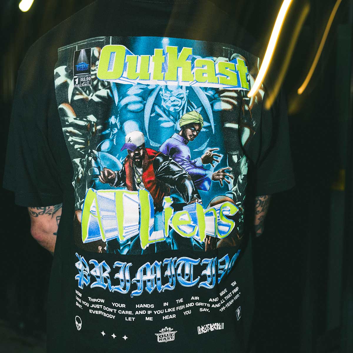 Primitive x Outkast ATLiens Black Heavyweight S/s Shirt