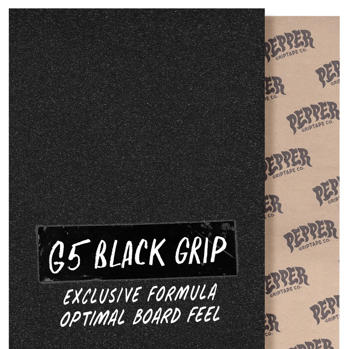 Pepper 9" x 33.5" Black Griptape