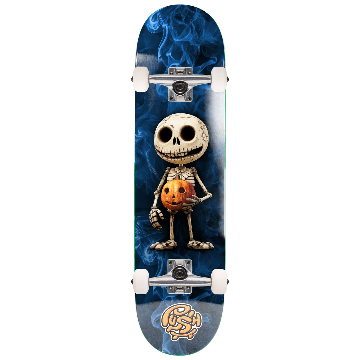 Push Smokey First Push Soft Top Blue 7.25" Complete Skateboard