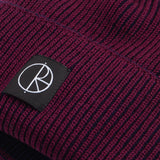 Polar Lines Merino Wine/Navy Beanie