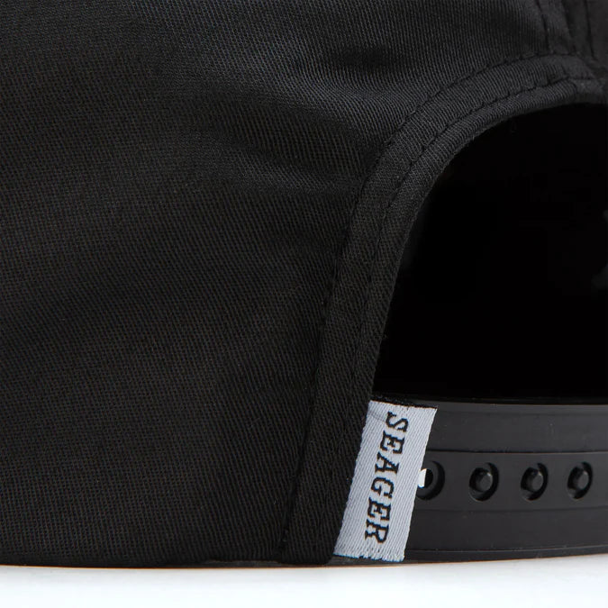 Seager Branded Black Snapback Hat
