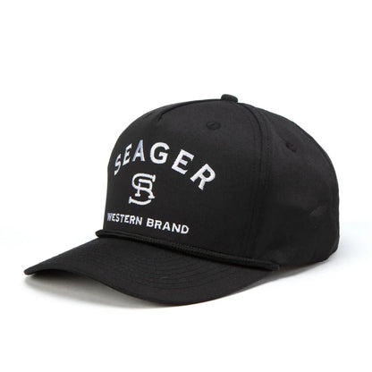 Seager Branded Black Snapback Hat