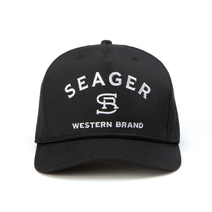 Seager Branded Black Snapback Hat