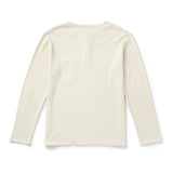 Seager Sawpit Vintage White Henley L/s Thermal Shirt