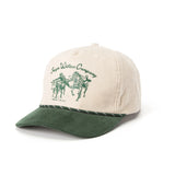 Seager Los Rios Natural Green Courduroy Snapback Hat