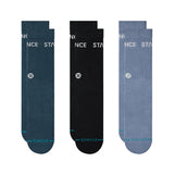 Stance Origin Crew 3 Pack Indigo Socks