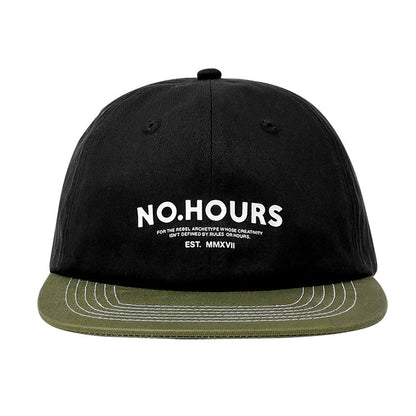 No Hours Rebel Black/Olive Snapback Hat