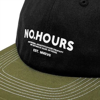 No Hours Rebel Black/Olive Snapback Hat