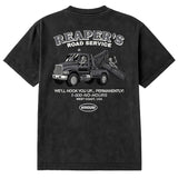 No Hours Road Service Vintage Black S/s Shirt