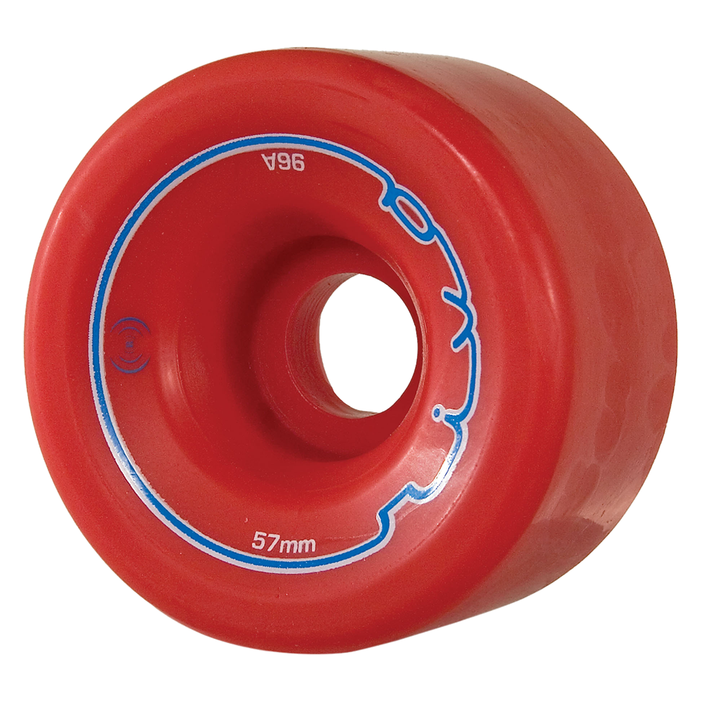 Riedell Sonar Riva 96a 57mm Red (Set of 4) Roller Skate Wheels