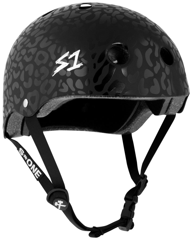 S1 Lifer Black Black Leopard Matte Helmet