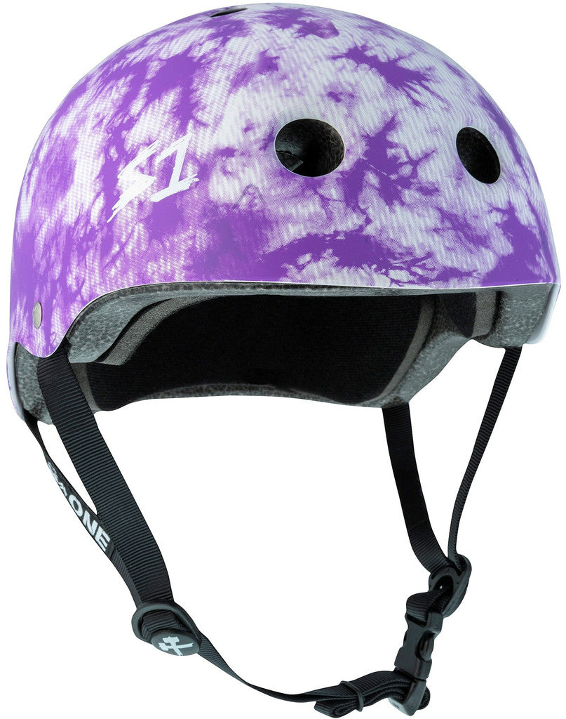 S1 Lifer Purple Tie Dye Matte Helmet