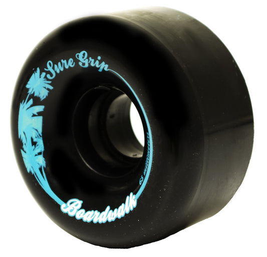 Sure-Grip Boardwalk Black 78a 65mm (Set of 8) Roller Skate Wheels