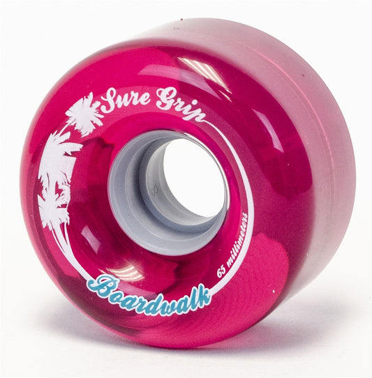 Sure-Grip Boardwalk Pink 78a 65mm (Set of 8) Roller Skate Wheels