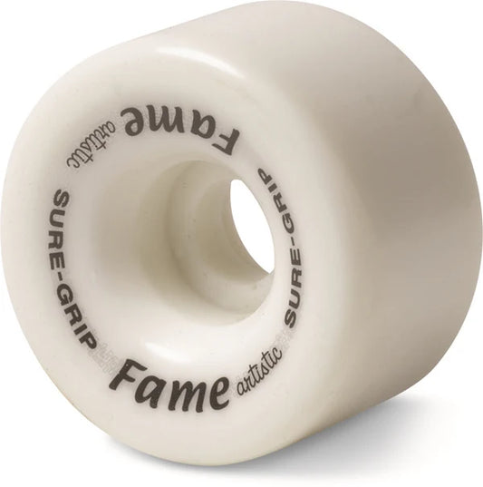 Sure-Grip Fame Artistic 95a 57mm (Set of 8) White Roller Skate Wheels