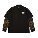 HUF Shadows Black L/s Work Shirt