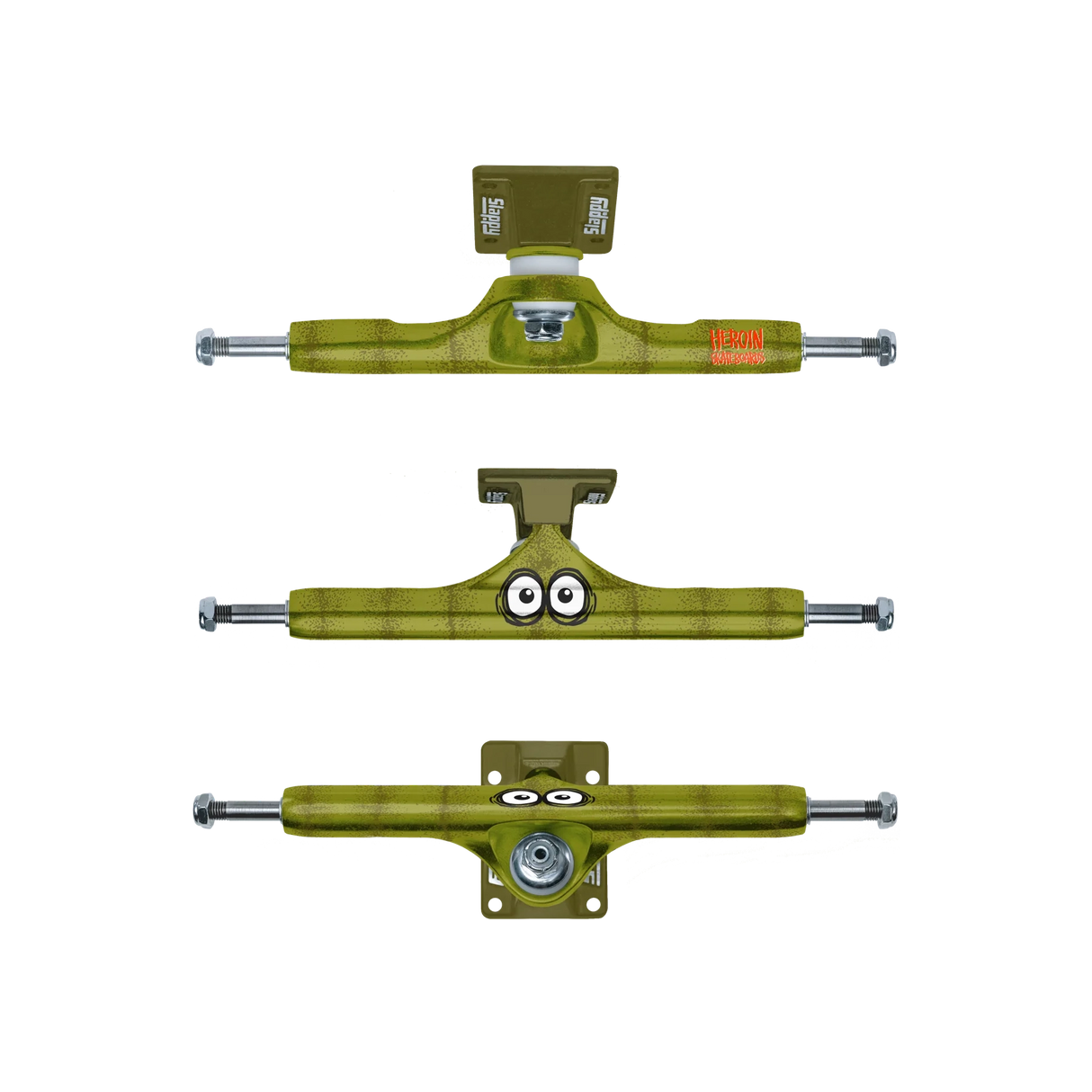 Slappy ST1 Hollow Pickle Green Skateboard Trucks
