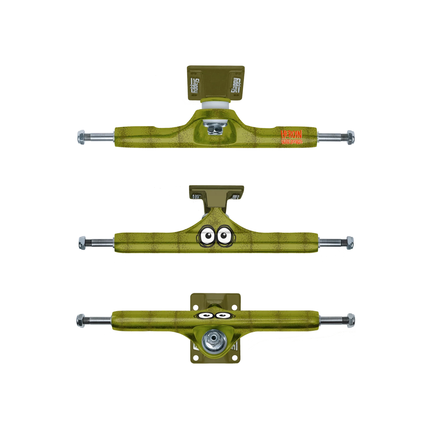 Slappy ST1 Hollow Pickle Green Skateboard Trucks