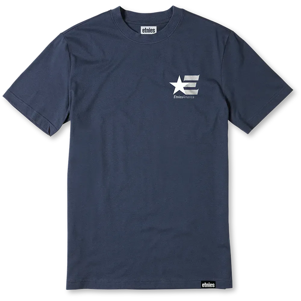 Etnies America Navy White S/s Shirt