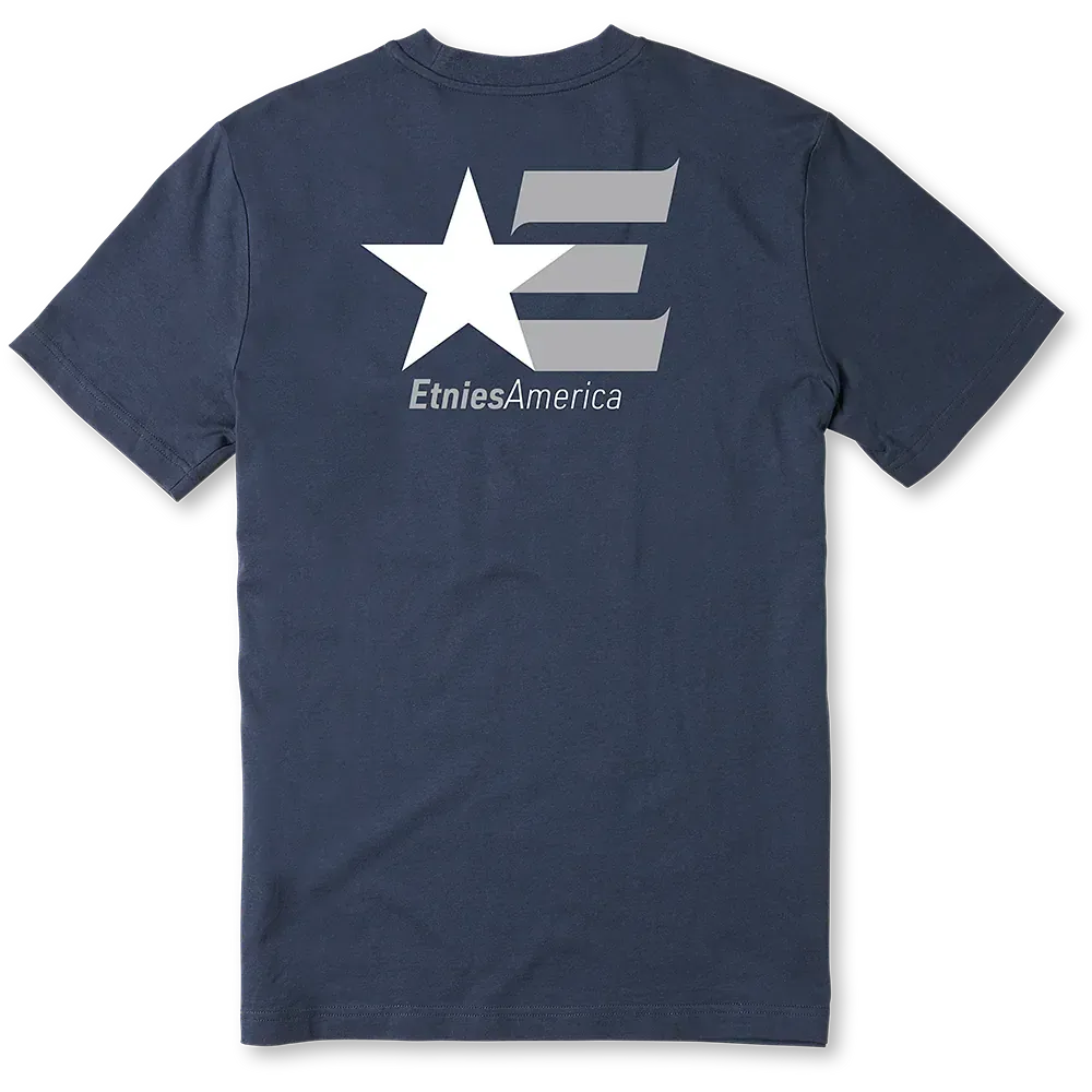 Etnies America Navy White S/s Shirt