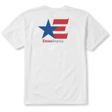 Etnies America White Blue Red S/s Shirt