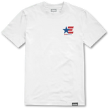 Etnies America White Blue Red S/s Shirt