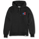 Etnies America Black Zip Up Hooded Sweatshirt