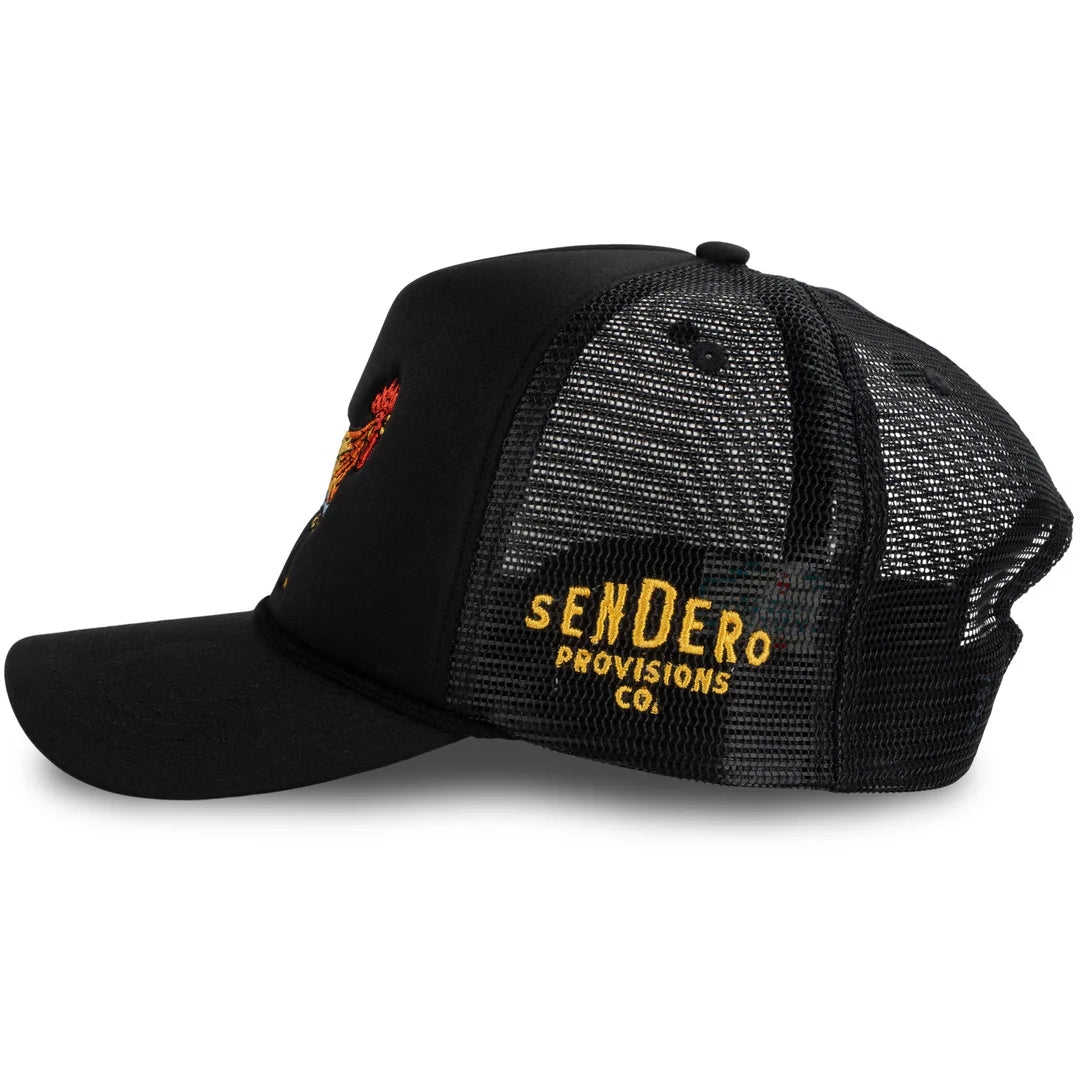 Sendero Yardbird Black Foam Trucker Snapback Hat