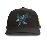 Sendero Eagle Black 5 Panel Structured Snapback Hat