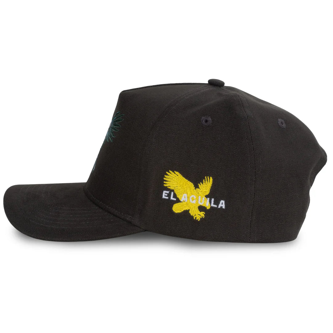 Sendero Eagle Black 5 Panel Structured Snapback Hat